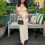 Toloer Hot Girls Ins Spring And Summer New Knit Kink Fashion Sexy Wool Knit Dress-Outfit