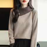 New Autumn Languiled Hooded Blouse Loose Fake Two Hooded Cowboy Coats Spring And