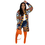 Toloer New Women's Dress Color Long Handmade Knitted Coat-Outfit
