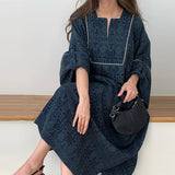 Women's Clothing Simple And Comfortable Long-Sleeved Dress In Autumn