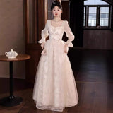 Evening Dress Women's 2025 New Temperament Party Walk Show Dress Party Banquet Year's President's Evening