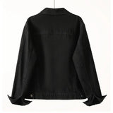 Wishtemu Women's New Denim Jacket Jacket Plus Size-Outfit