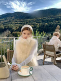New Winter Winter Artifact Warm Short Thick Imitation Fox Fur Vest
