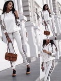 Autumn Wish Women's Clothing Hot Fashion Casual Sweatwear Lady Two Sets Of