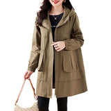 Windcoat Coat Female 2024 Spring And Autumn Popular New Casual Loose Korean Version Senior Feeling Too Foreign Style Coat-Outfit