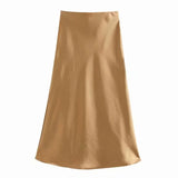 2025 New Tight Waist Simple Set Solid Color Lirt Solid Color Half Body
