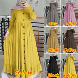 Casual Solid Puff Sleeve Ladies Kaftan Sundress ZANZEA Vintage Chiffon Dress Women 2023 Spring Ruffle Maxi Vestidos 618-0-Outfit