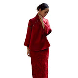 Chinese Cheongsam Toast Suit 2025 New Retro National Style Wedding Dress Engagement Dress Long