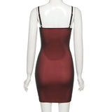 Toloer Summer New Women's Dress With A Word Collar Fashion Slim Slit Wrapped Hip Dress Women-Outfit