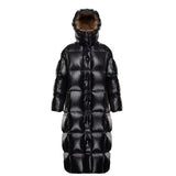2022 Women's Winter Down Jacket Snow Coats Women Long Casual Warm Puffer Jacket Padded Hooded Down Parka Female