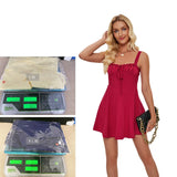 Breast-Wearing With Solid Color A Skirt With Mini Dress Sling