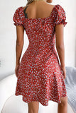 Floral Drawstring A-Line