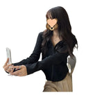 Toloer New Plus Size Women's Coat Female Autumn Sweet Hot Girl Show Thin Hoodie Long Sleeve Jacket Female Pure Desire Wind Ins Tide-Outfit