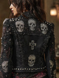 Trend 3D Digital Pattern Printing Fashion High Street Denim Jacket Men And