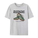Running From Responsibility Graphic T-Shirt-Outfit