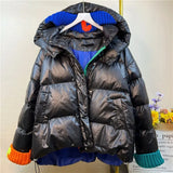 2022 Women Oversized Jacket Winter Thick Hooded Cotton Padded Coats Female Korean Puffer Parkas Ladies Oversize