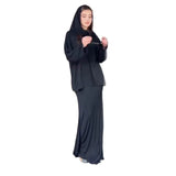 New Women's Long-Sleeved Casual Solid-Colored Loose Long Dress Comfortable