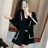Toloer Jacket Female Autumn New Temperament Slim Small Design Sense Small Suit Jacket Small Tide-Outfit