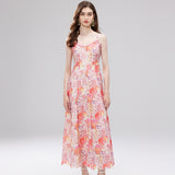 French Small Color Three-Dimensional Flowers In The Summer Of 2025 Hollow Embroidery Sling Skirt Watery Lace