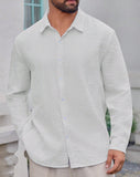 Men's Casual Striped Young Long Sleeve