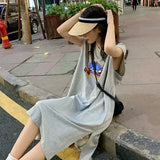 Toloer New Korean Version Of Women's Vest T Shirt Long Skirt Haraa Fan Student Jacket Women's Summer Vest