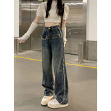 Toloer 2024 New Loose Straight Leg Pants Mop The Floor-Outfit