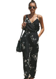 Tether Deep V-neck Strap Cotton Long