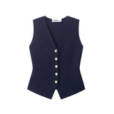 Homemade New Women's Oceanic Hip Flat-Pin Vest Top