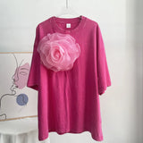 Summer New Hot Water Washing Wax Dye Faded Short-Sleeved Street Style To Make Old Cotton T-Shirt
