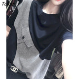 New T Shirt Women Fashion Trend Thin Cotton Short-sleeved Round Neck T-shirt Loose Large Size Casual Tops Womens