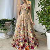 Women's Three-Dimensional Flowers Fashion Embroidered Flower Bag Hip Sexy