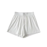 Trend Women's Wear Sports Style Fashion Elastic Exercise Yoga Shorts Comfortable Casual Pants High-Waisted Straight Trousers-Outfit
