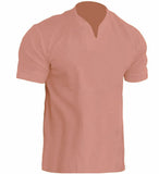 Men's Fitness Plus-Size Sports T-Shirt Men's Elastic Cotton Pocket Short-Sleeved Summer V-Neck Polo