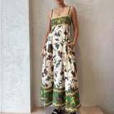 2025 Women's New Temperament Elegant High-Waist Print Slings Casual Fashion