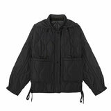 Winter Coat Short Down Jacket Women Parkas Loose Solid Coat Light Slim Streetwear Jacket Female Chic