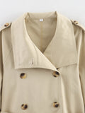 Women's 2025 New Long-Sleeved Tie With Waist-Slanted Lint Double-Dbutled Short