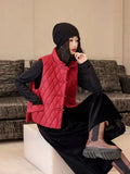 New Chinese Style Dish Buckle White Duck Down Down Vest Female Wear Winter New Fashion Diamond Large Size Vest Down Liner-Outfit