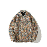 Hong Kong Wind Ins Embroidered Work Jacket Male Autumn Add Fat Add Large Size Tide Fat Man Loose Ruffian Handsome Design Sense Coat-Outfit