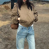 Female Burst Small Man Showing Thin Port Wind Reduction In The Spring And Autumn Coat Design Is Unique And Stylish
