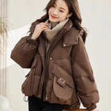 2024 New Cotton Clothes Female Winter Short Korean Version Loose And Thick Small Padded Clothes Cotton-Padded Jacket Advanced Sense Coat Tide-Outfit
