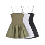 New Fashion Summer Under-Thristin Cotton Slings Tacs Dress Women's 3