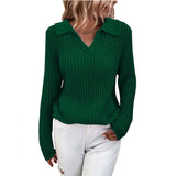2025 New Sweater Collar Collar Knitted Sweater