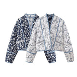 New Autumn / Winter 2024, Women's Wear 4 Pocket Quilted Cotton Padded Coat W028 5895-Outfit
