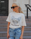 Sign Print Tee T-shirt White Cotton Summer Tshirt 2023 Casual Tops Femme Fashion Streetwear Tee Shirts O-Neck Pullover-Outfit