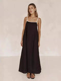 Bump Cotton Leprosy Sling Dress 2025 Spring And Summer
