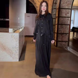 Fashion Velvet High-Grade Solid-Color Dress Suit In Autumn