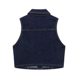 New Denim Vest 8228024 With Belt Horn Jeans