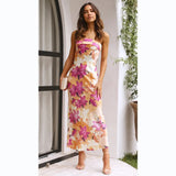 Toloer / Summer 2023 Sexy Hot Girl Flower Print Long Dress