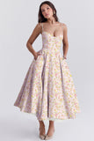 New Summer Senior Sense Princess Dress French Mesh Swing Double Sling Dress