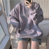 Toloer Cotton Autumn 2023 New Korean Version Loose Sleeve Long Sleeve Hoodie Female Student Thin Coat Coat